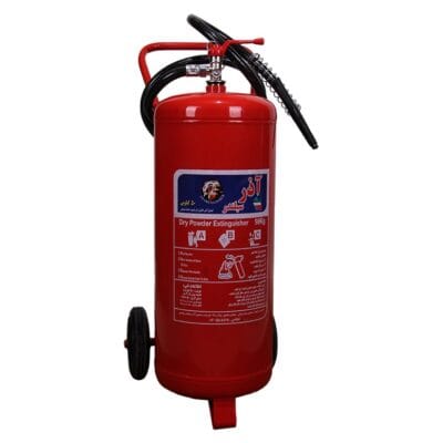 کپسول آتش نشانی 50 کیلوگرمی پودر و گاز بالن بغل آذر سیلندر