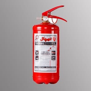 کپسول آتش نشانی 2 کیلوگرمی پودر و گاز توچال
