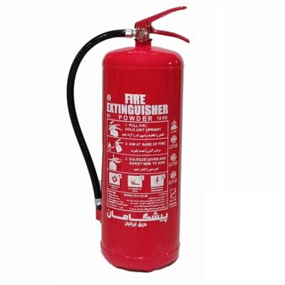 کپسول آتش نشانی 12 کیلوگرمی پودر و گاز پیشگامان