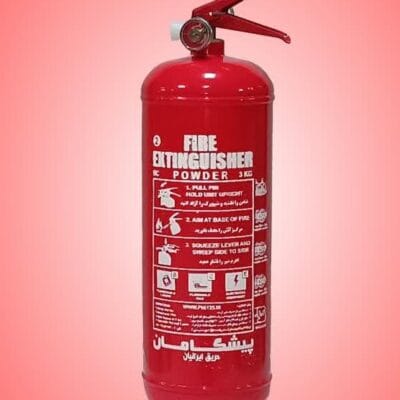 کپسول آتش نشانی 3 کیلوگرمی پودر و گاز پیشگامان
