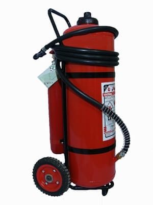 کپسول آتش نشانی 75 کیلوگرمی پودر و گاز بالن بغل توچال